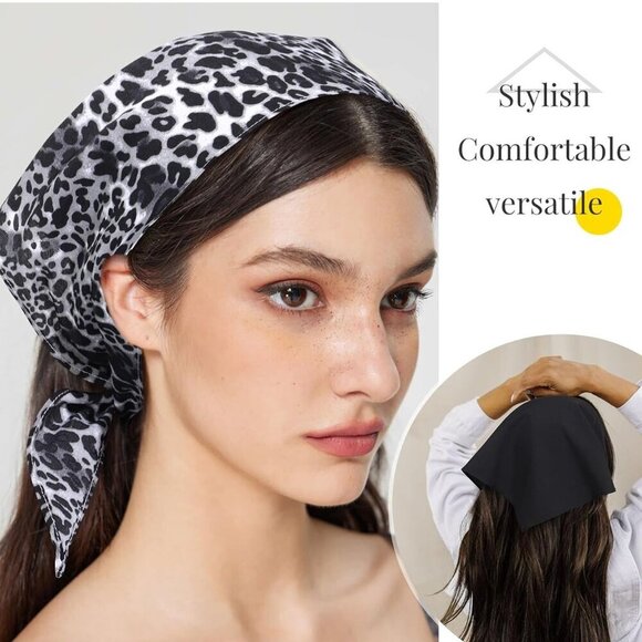 Hair Bandanas for Women Tie-Back Headscarf Soft Polyester Beauty Accessory main image 4